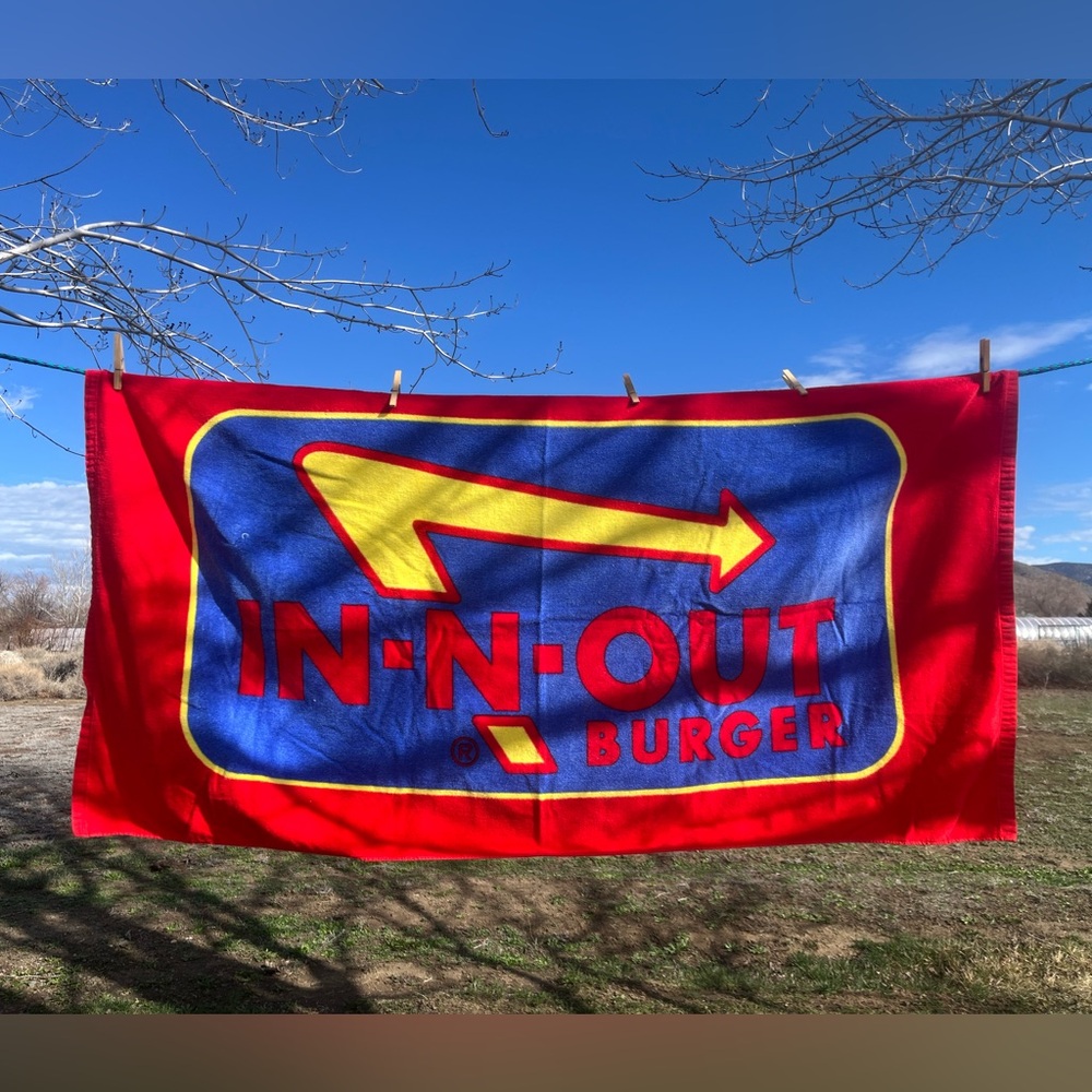 In N Out beach towel